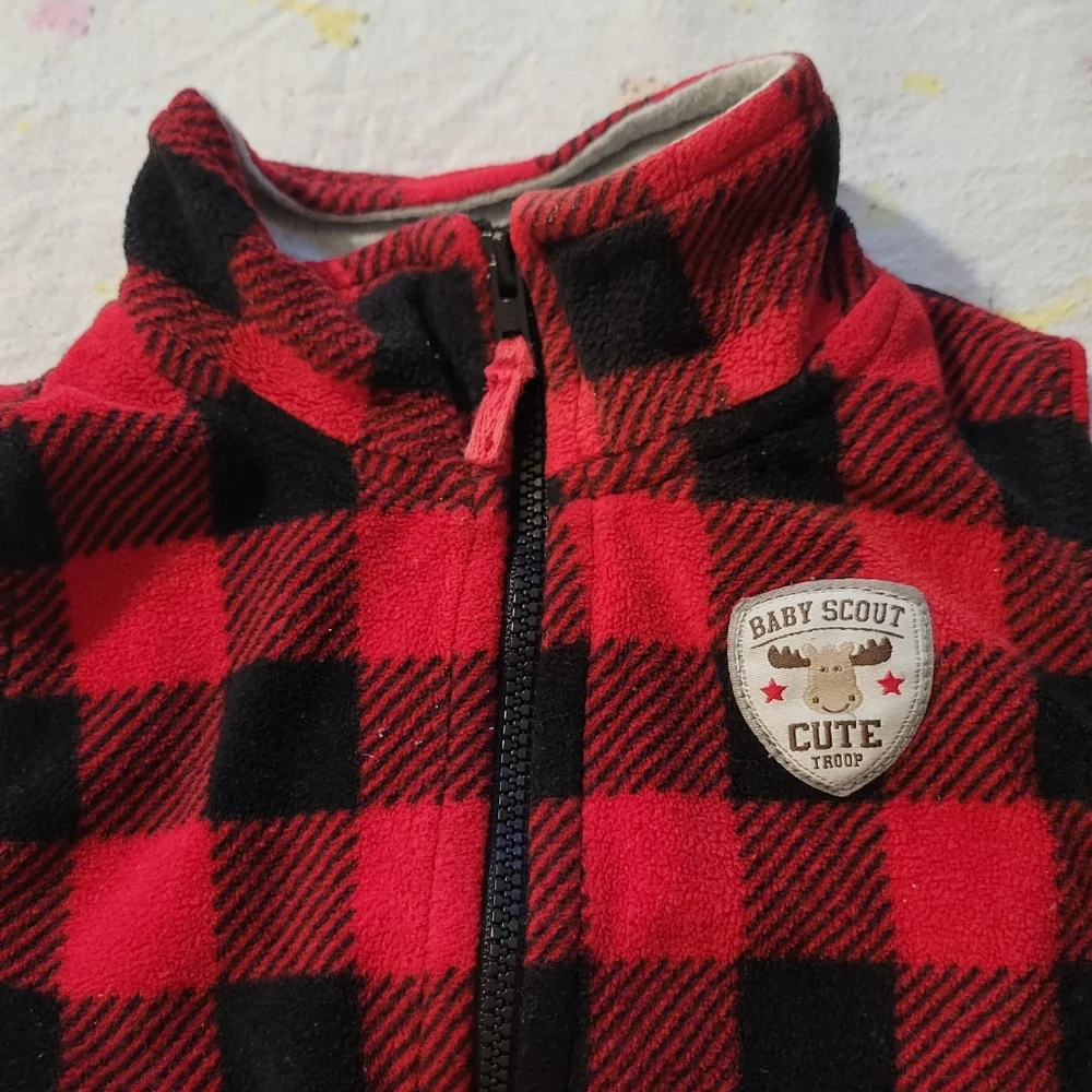 Carter's Plaid Vest size 18 months